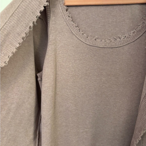 Nic and Zoe Women's Mauve tank and cardigan Sweater Set L - Picture 3 of 5